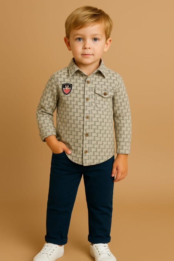 Stylish Casual Shirt & Pant Set for Size 5 Year Old