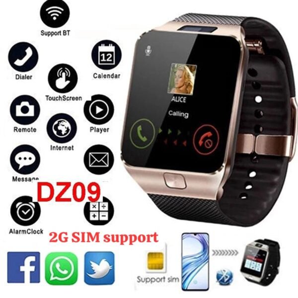 Smart Watch DZ09 Smartwatch with Camera BT Support Android IOS with 2G Sim Card support