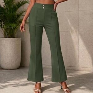 Premium High-Waist Flare Trousers (size 5XL)